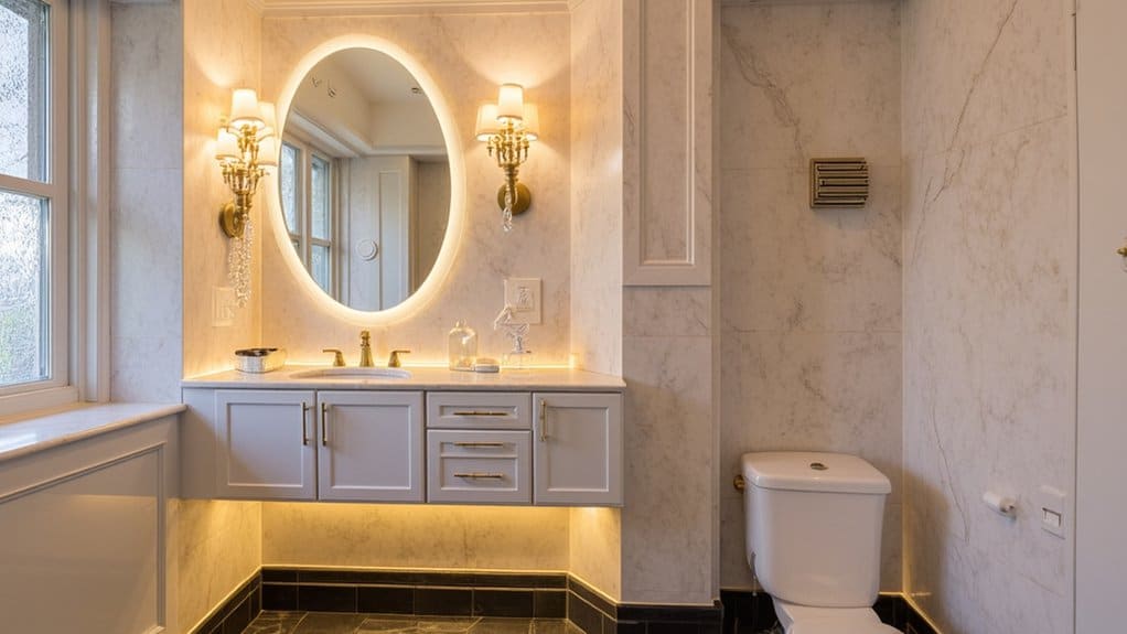 perfect powder room lighting
