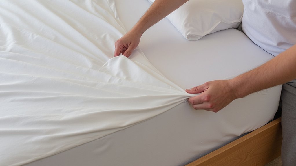 perfectly tucked hospital corners