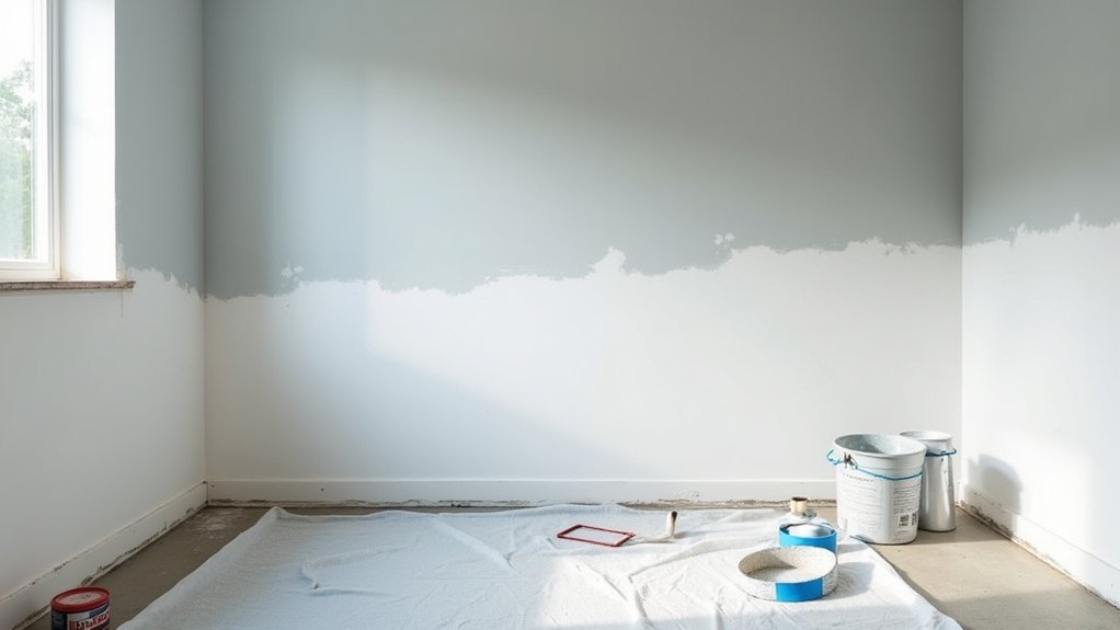 prepare and paint walls