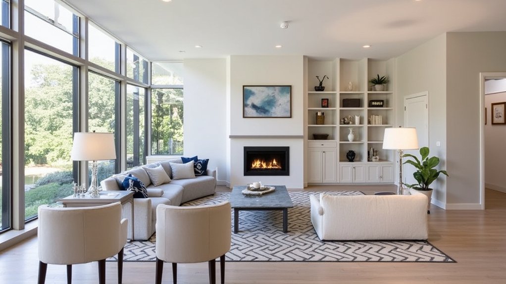 rectangular living room decor