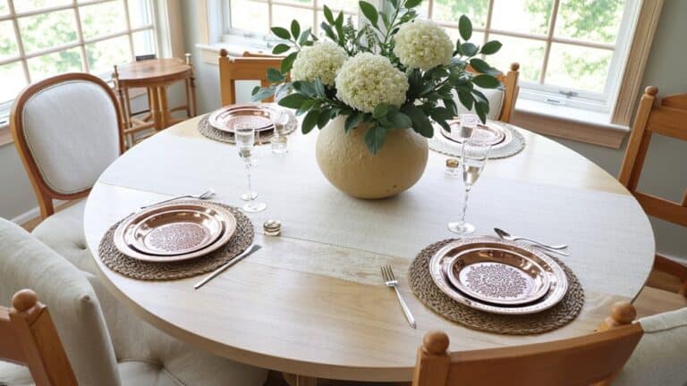 How To Decorate A Round Kitchen Table
