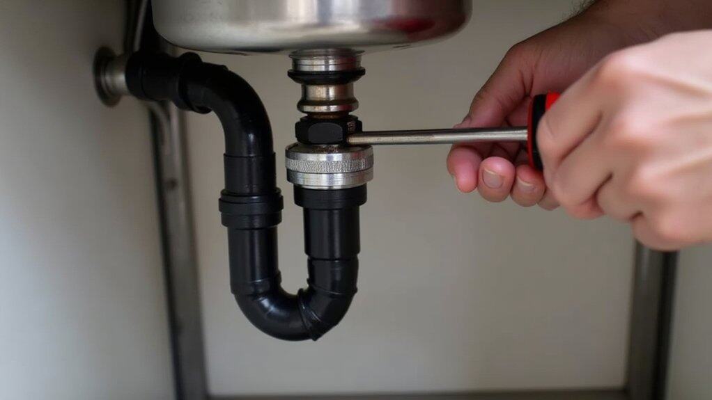 secure dishwasher drainage hose