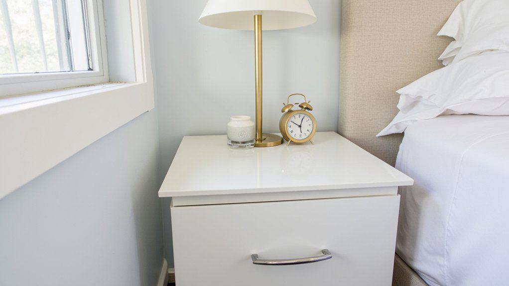 slim nightstand for small spaces