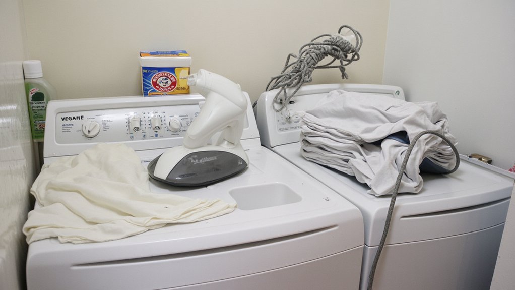 soften polyester with vinegar