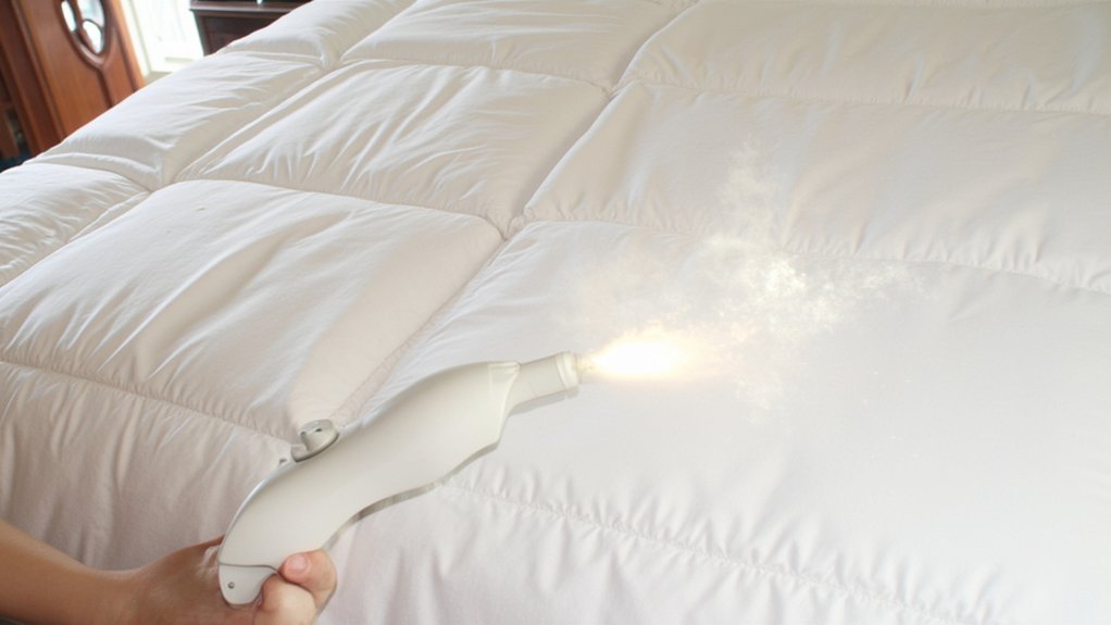 How To Get Wrinkles Out Of New Comforter 4 steam comforter gently effectively