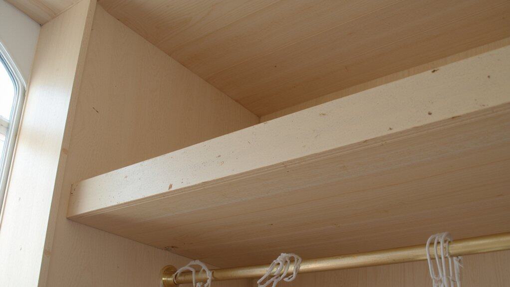 sticky closet shelf issue