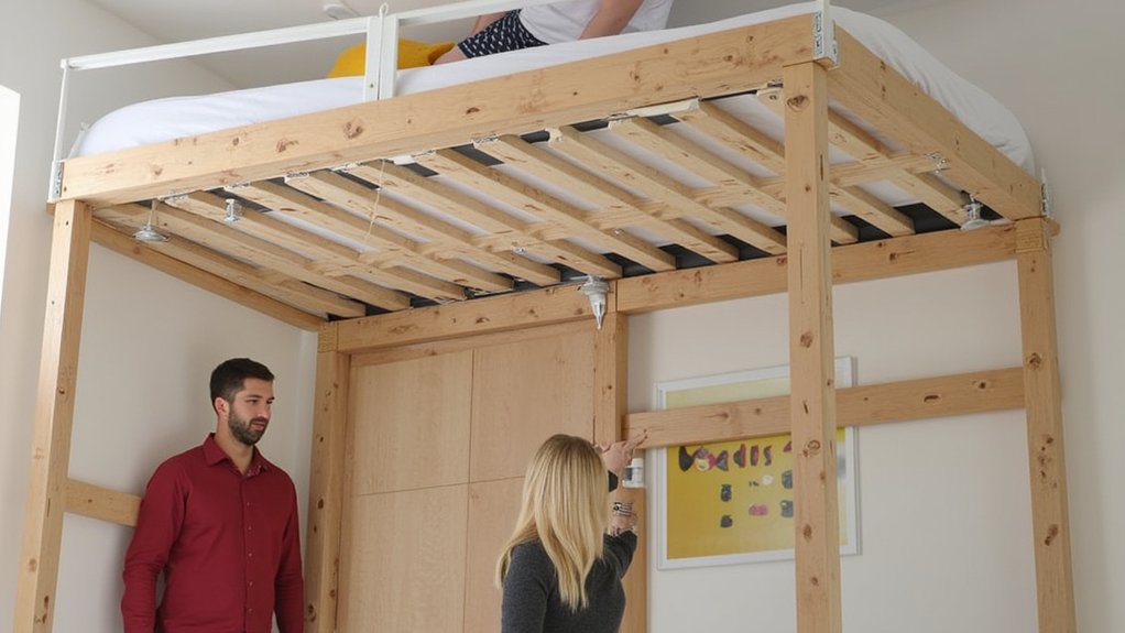 stora loft bed weight capacity