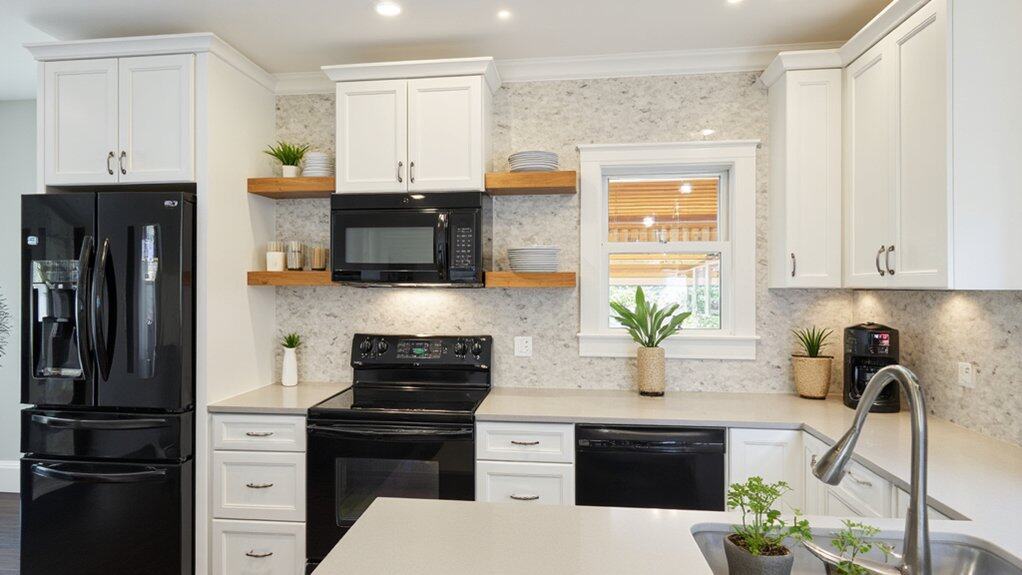 stylish black appliance tips