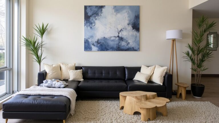 How To Decorate A Living Room With Black Leather Couches