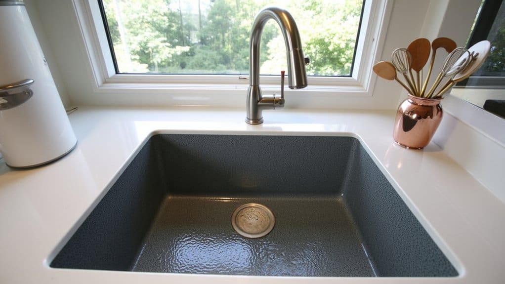 stylish durable black sink