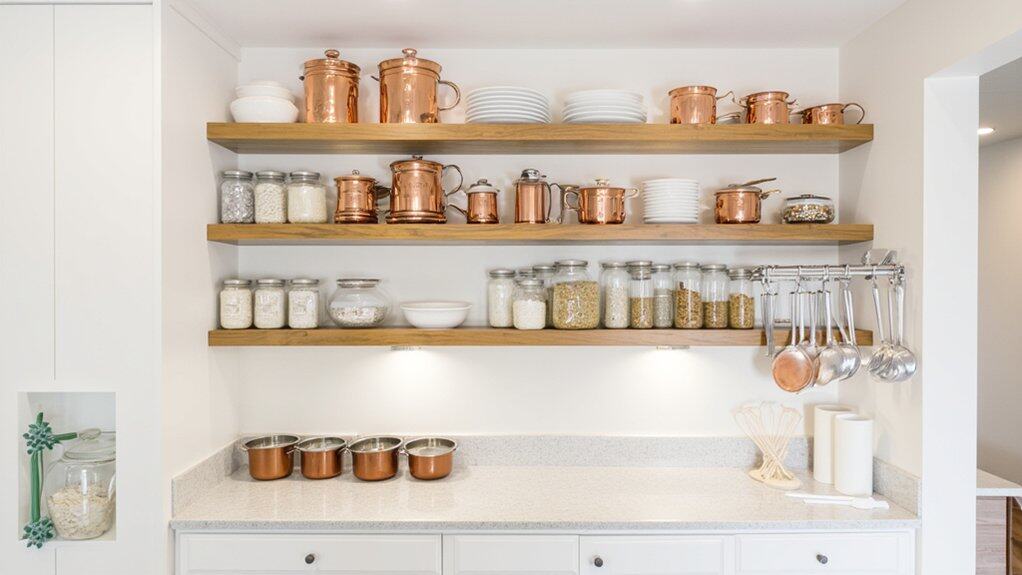 stylish functional kitchen storage