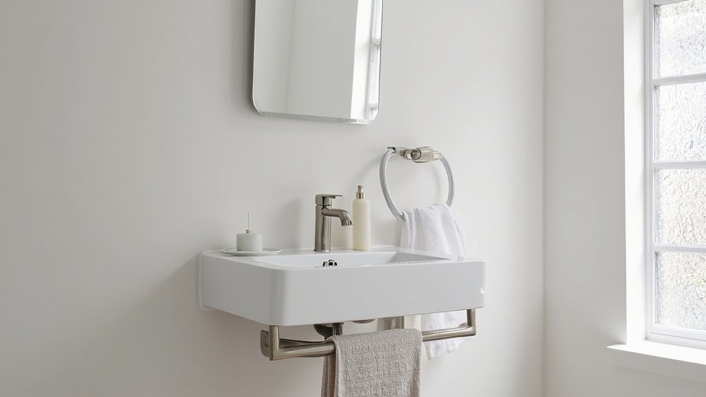 stylish guest bathroom sinks