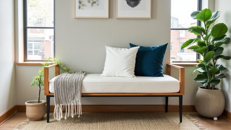 How To Decorate A Bench In Living Room