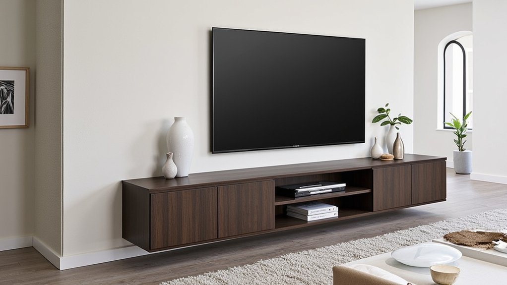 stylish low profile media console
