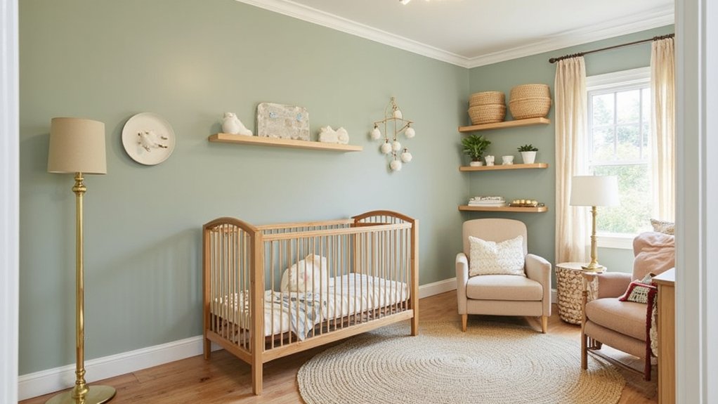 stylish soft gender neutral nurseries
