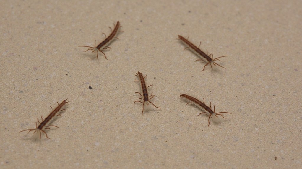 tiny caterpillars in house