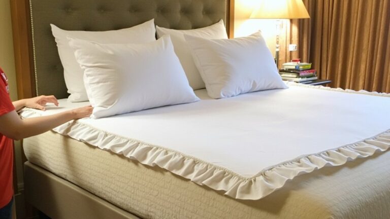 When Making A Bed Does The Top Sheet Go Upside Down?
