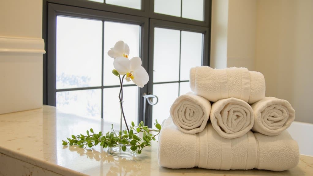 towel decoration for bathrooms