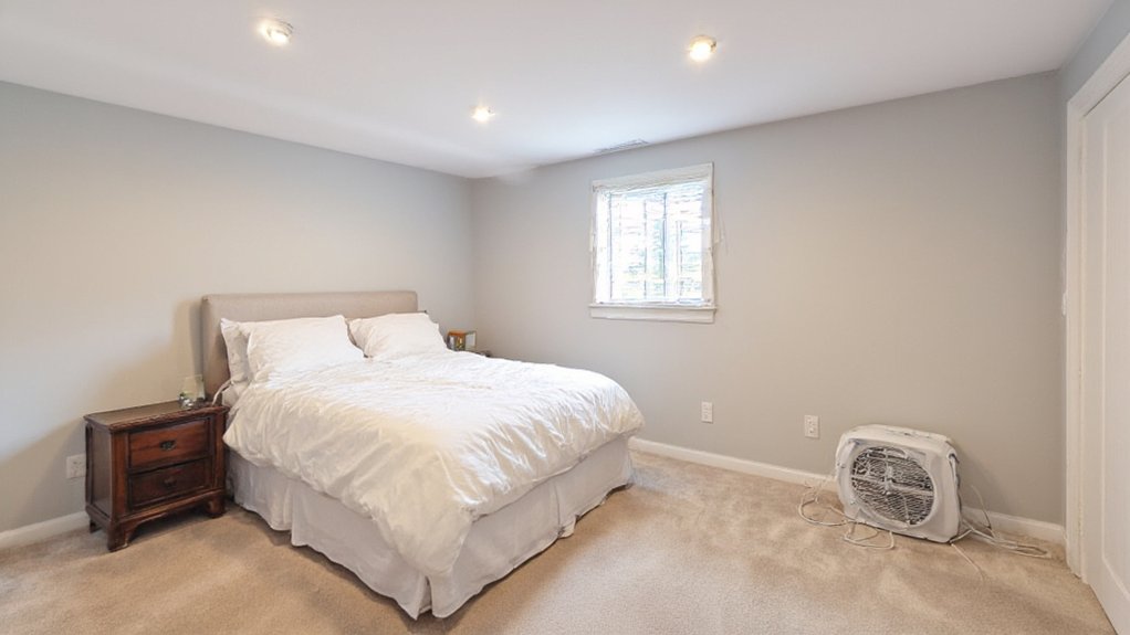 transforming basement into bedroom