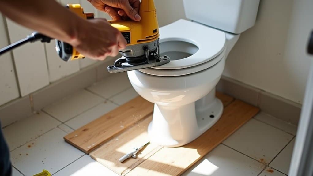 trim laminate around fixtures