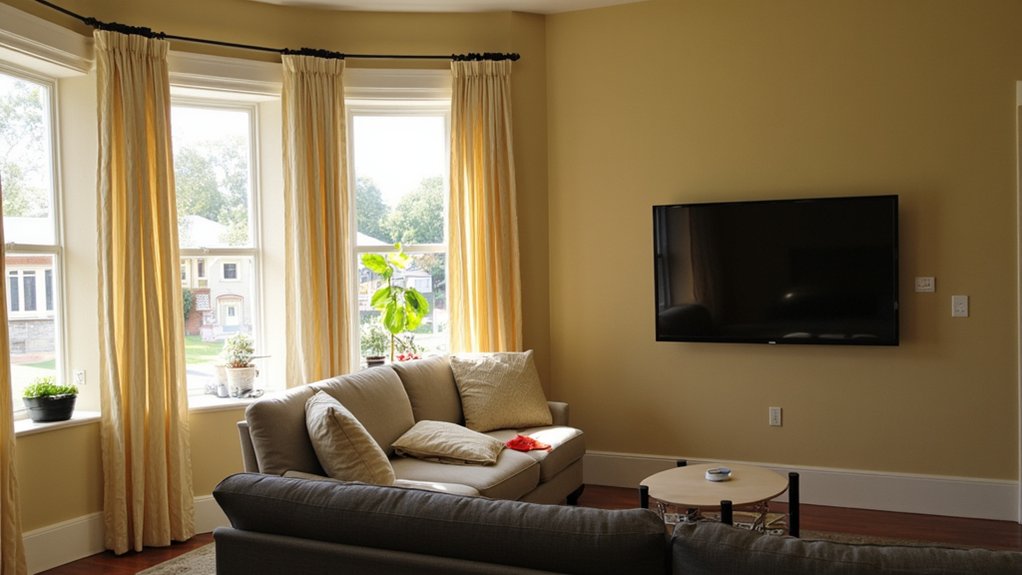 tv placement and glare reduction