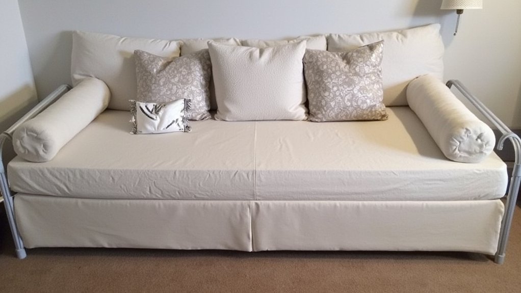 twin bed to daybed transformation