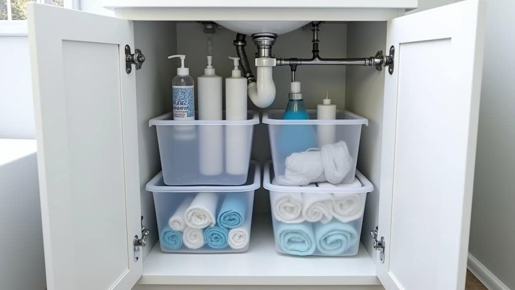 under sink storage transformation tips