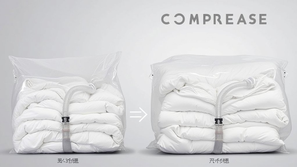 vacuum seal bedding for storage