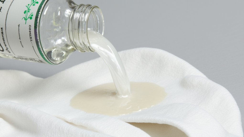 vinegar breaks down blood stains