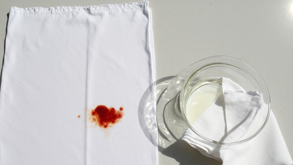 vinegar removes blood stains