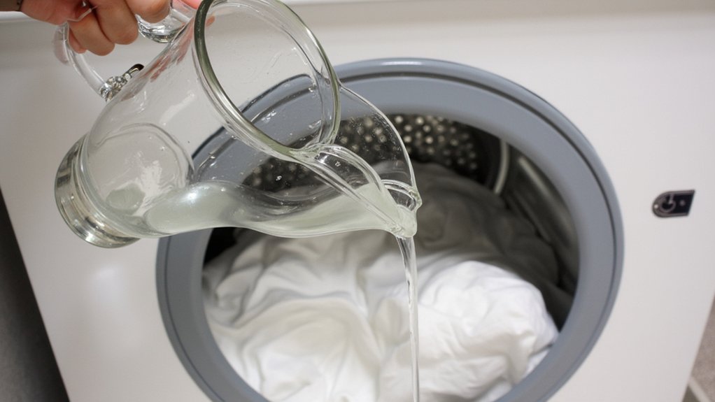 vinegar softens rough sheets