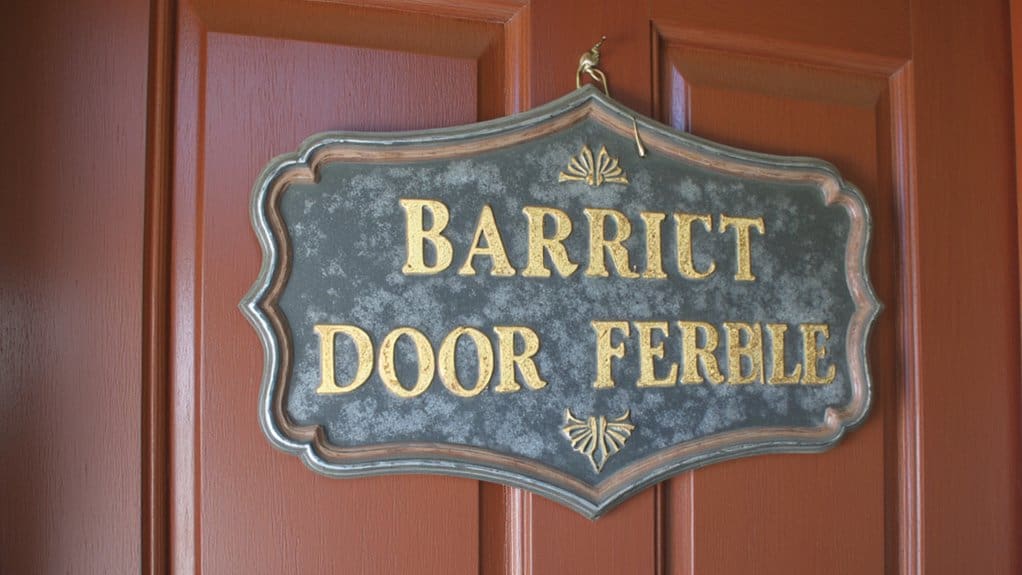 vintage door signage charm