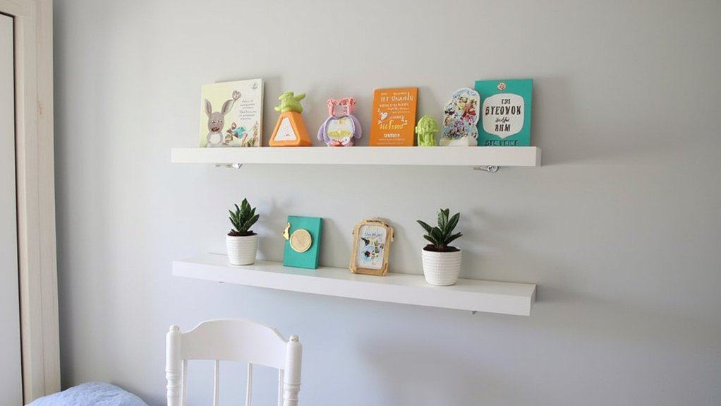 wall mounted shelves for storage