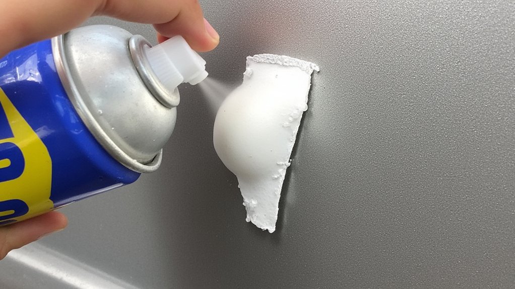 wd 40 dissolves adhesive residue