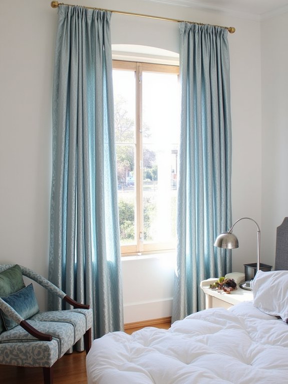 15 Light Blue Bedroom Ideas for a Fresh and Airy Look 5 elegant light blue drapes