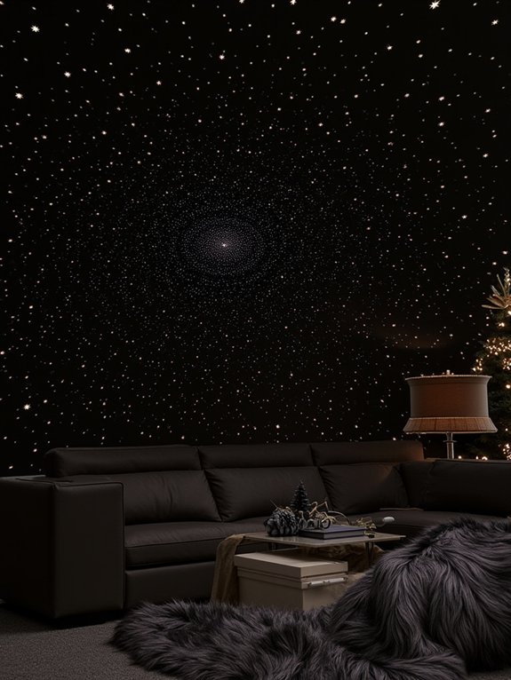 15 Modern Christmas Decor Ideas for A Cozy Holiday Home 8 enchanting star projection technology