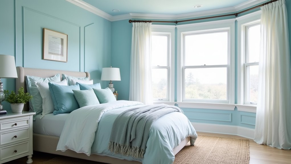 fresh light blue bedrooms
