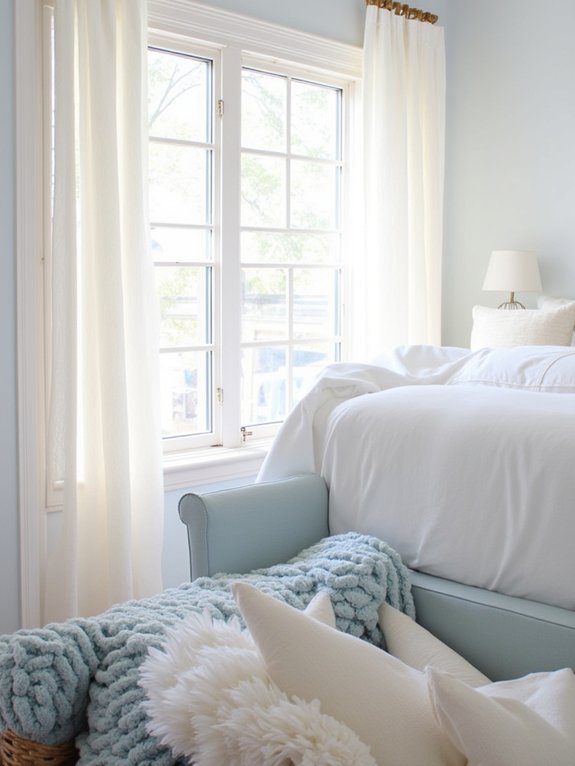 15 Light Blue Bedroom Ideas for a Fresh and Airy Look 10 functional decorative storage benches